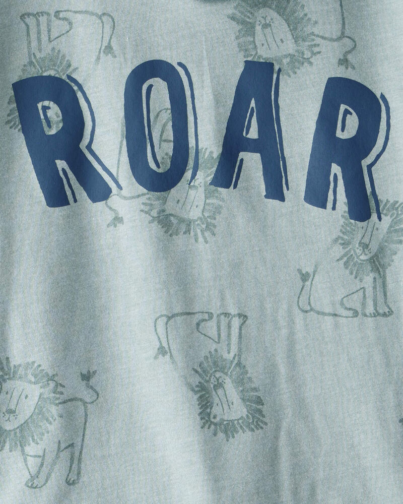 Toddler 2-Piece Roar Dinosaur Hooded Tee & Jogger Pant Set, image 3 of 4 slides