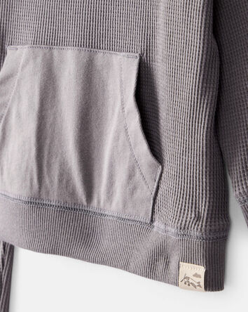 Baby Boy Waffle Knit Long-Sleeve Tee & Pant Set - Grey, 