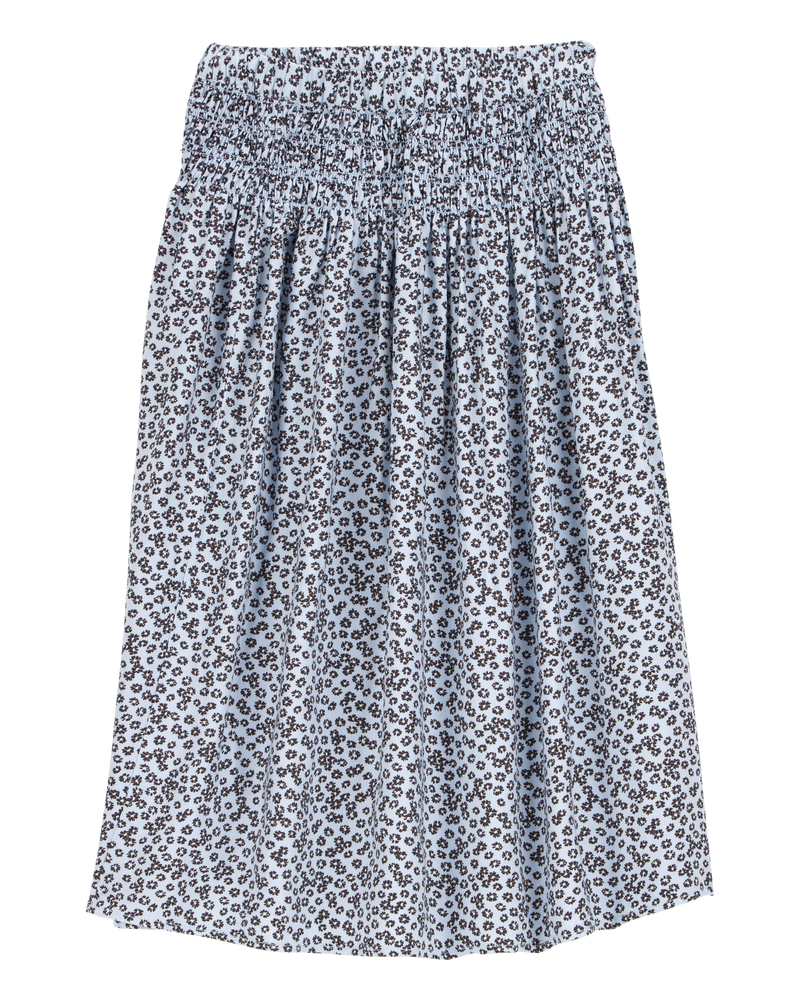 Kid Floral Maxi Skirt - Blue, image 1 of 3 slides