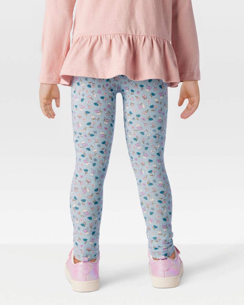 Toddler 2-Piece Gauze Top & Floral Leggings Set Set, image 8 of 8 slides