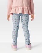 Toddler 2-Piece Gauze Top & Floral Leggings Set Set, image 8 of 8 slides