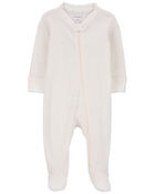 Baby 1-Piece Thermal Textured Footie Pajamas, image 1 of 5 slides