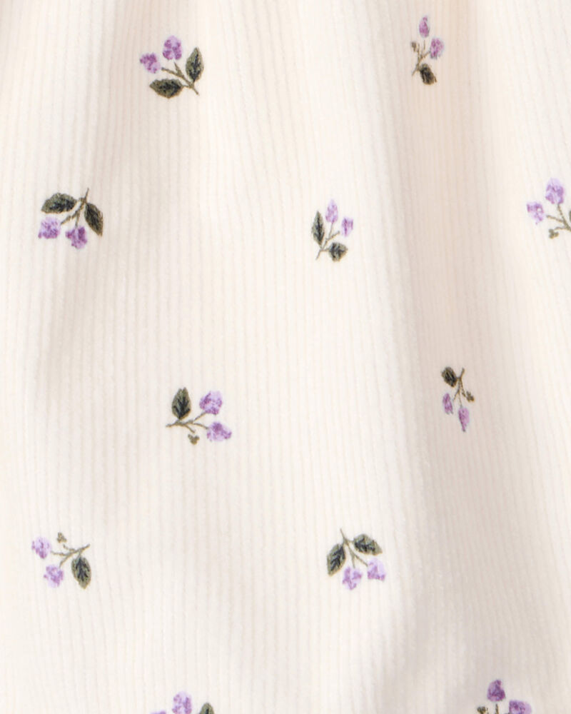 Baby Girl 3-Piece Floral Long-Sleeve Dress Set - White, image 4 of 6 slides