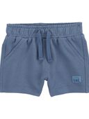 Navy - Baby Pull-On French Terry Shorts