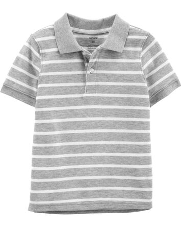 Striped Jersey Polo, 