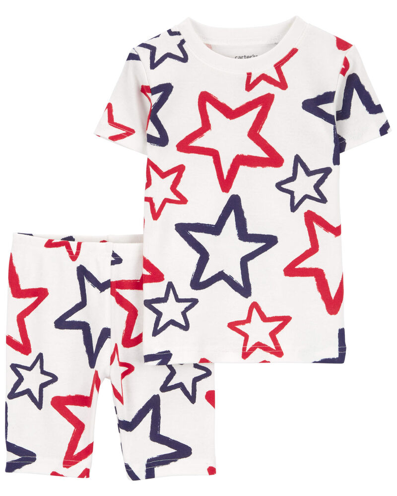 Baby 2-Piece 4th Of July 100% Snug Fit Cotton Pajamas, image 1 of 2 slides