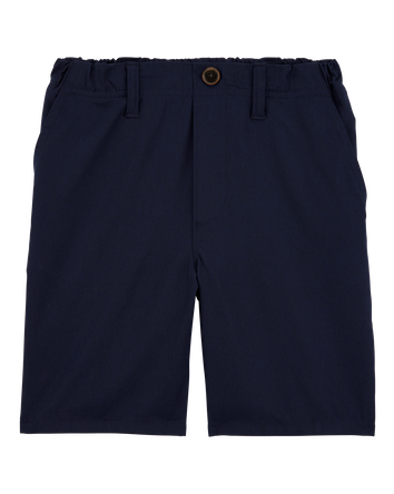 Boys Active Pull-On Uniform Shorts - Navy, 