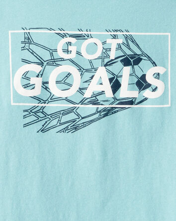 Boys Got Goals Short-Sleeve Graphic Tee - Blue, 