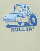 Toddler Tractor Rollin' Short-Sleeve Graphic Tee - Olive, image 2 of 3 slides