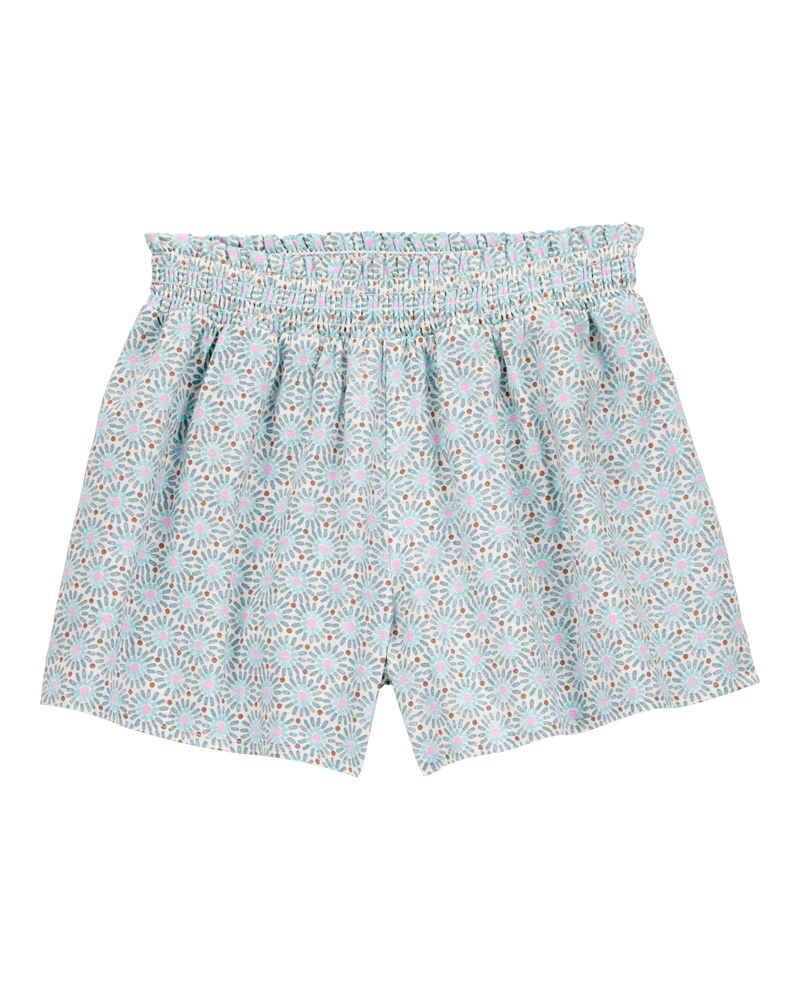 Kid Geo Print Flowy Pull-On Shorts, image 1 of 4 slides