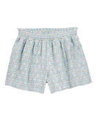 Kid Geo Print Flowy Pull-On Shorts, image 1 of 4 slides