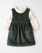 Baby Girl 2-Piece Organic Cotton Jumper Set, image 1 of 8 slides