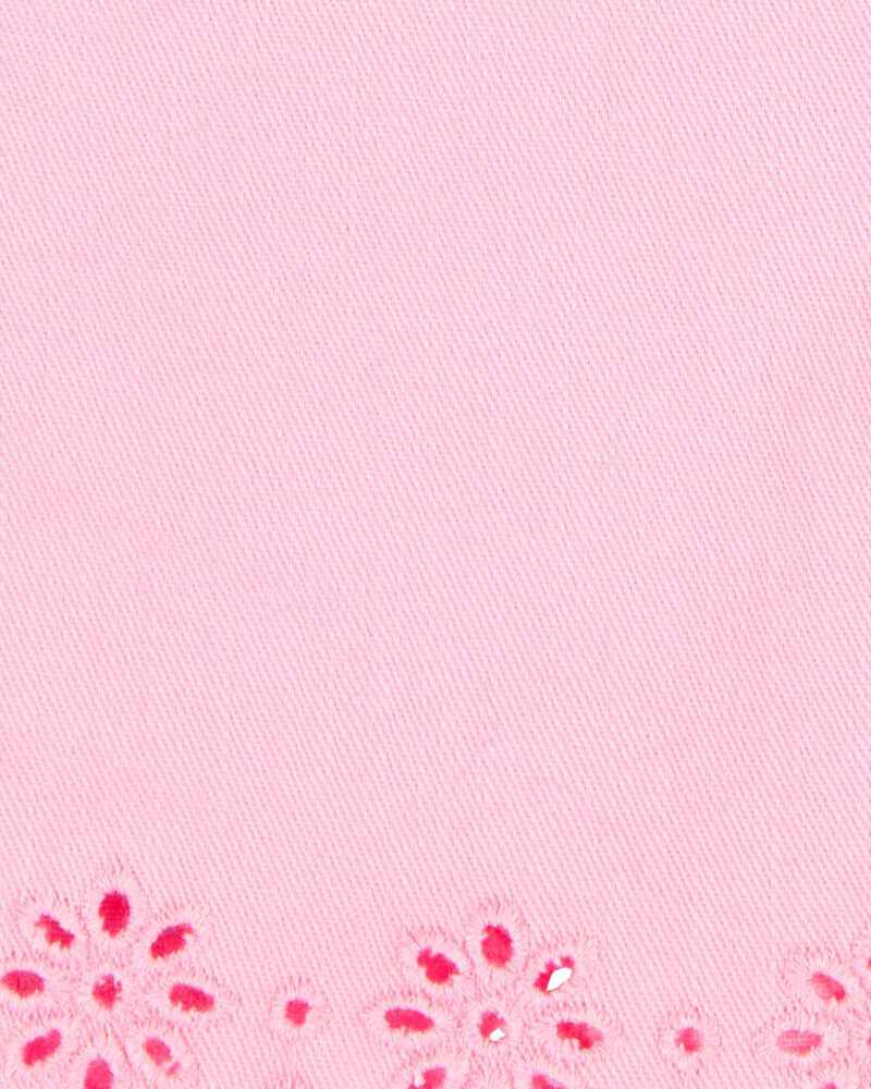 Toddler Iconic Eyelet Short - Pink, image 3 of 5 slides