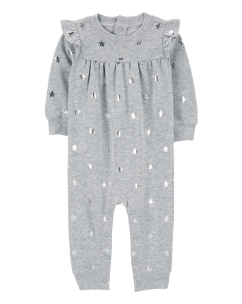 Baby Star Fleece Jumpsuit, 