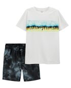 Kid 2-Piece  Active Tee & Shorts in Moisture Wicking Fabric, image 1 of 5 slides