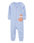 Baby 1-Piece Fox 100% Snug Fit Cotton Footless Pajamas, image 1 of 4 slides