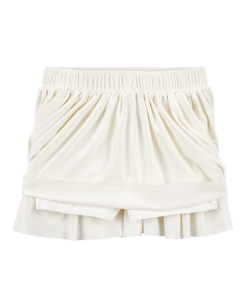 Kid Stretch Skort - White, 