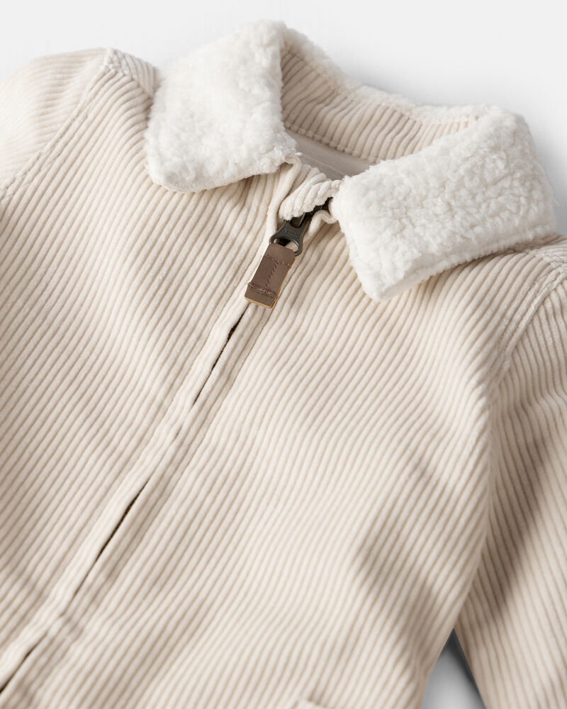 Baby Organic Cotton Corduroy Romper, image 3 of 6 slides