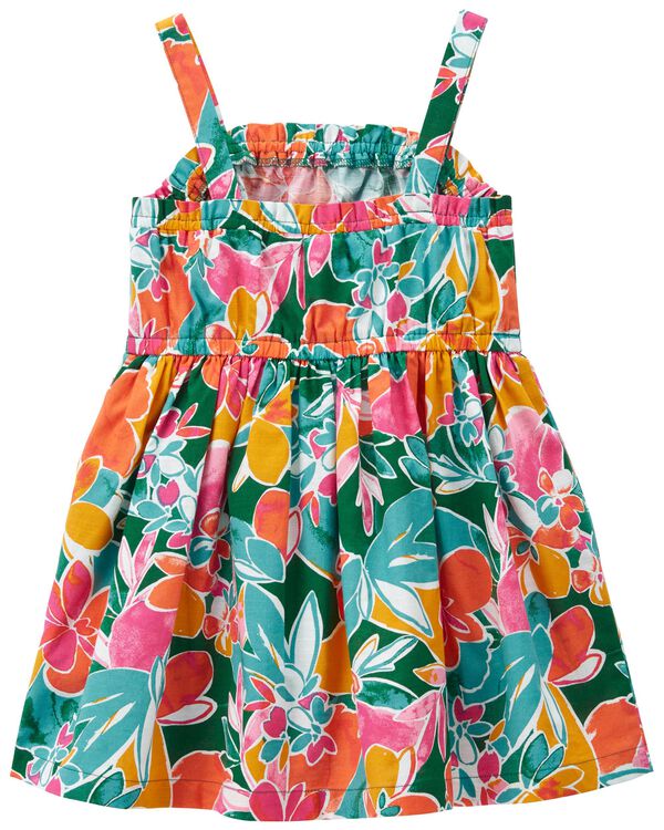 Multi Toddler Tropical Floral Print Ruffle Sundress | carters.com