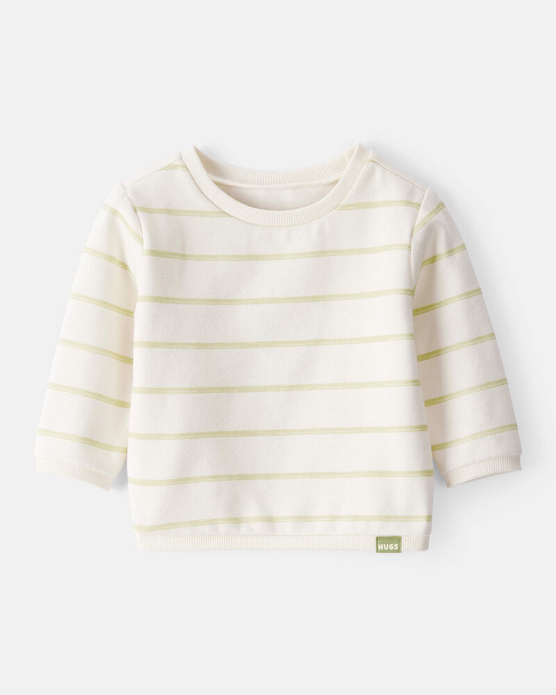Baby Boy Long-Sleeve Pullover Sweatshirt - Ivory, image 1 of 4 slides