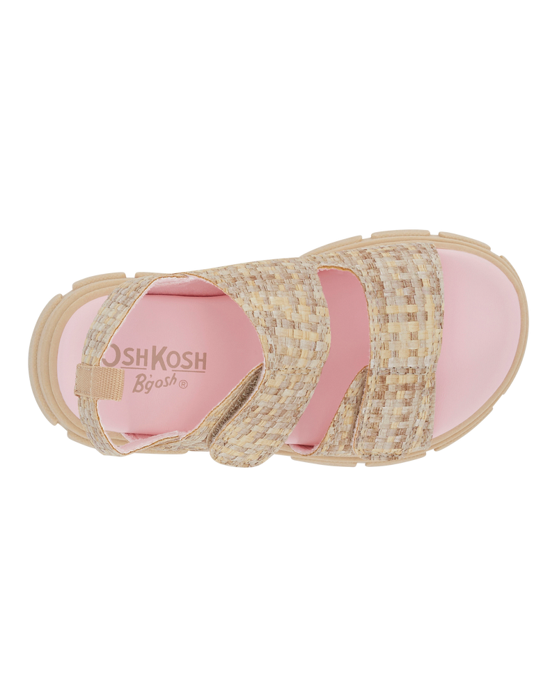 Toddler Casual Girl Sandals - Tan, image 4 of 7 slides