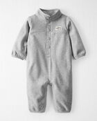 Baby Microfleece Jumpsuit Made with Organic Cotton, image 1 of 4 slides