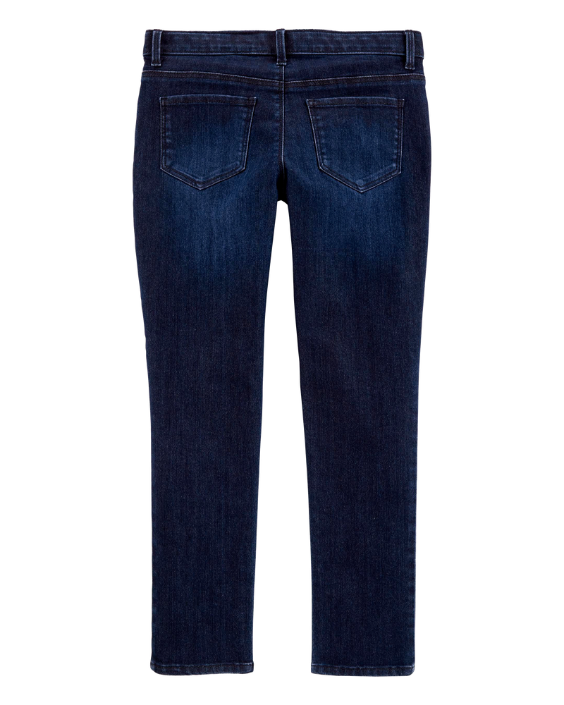 Kid Dark Wash Plus-Fit Skinny-Leg Jeans, image 2 of 5 slides