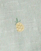 Baby Organic Cotton Pineapple-Print Tee, image 3 of 4 slides