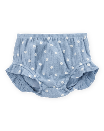 Baby Girl 3-Piece Shell Print Outfit Set - Blue/White, 