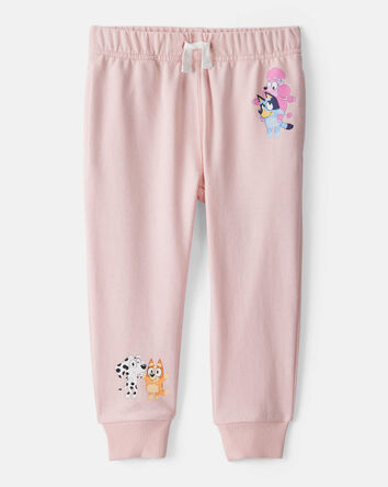 Baby Bluey French Terry Drawstring Joggers - Pink, 