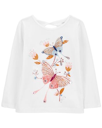 Toddler Butterfly Jersey Top, 