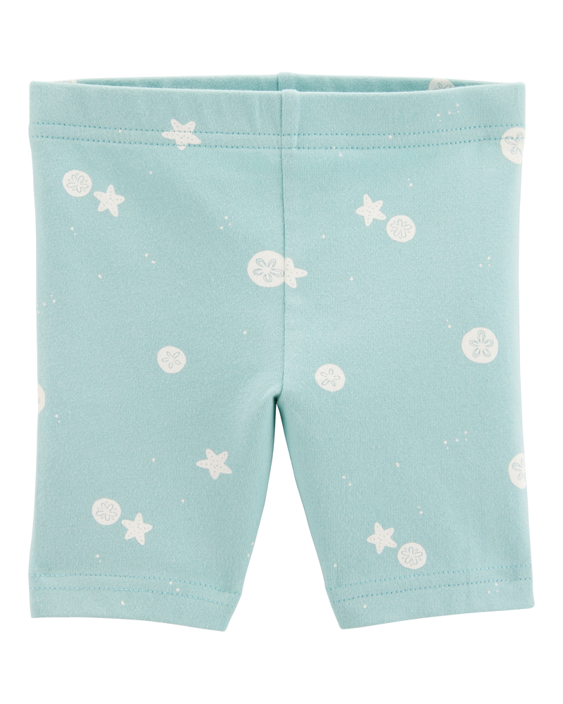 Toddler 2-Piece Seashell Tank & Bike Shorts Set - Turquoise
, image 5 of 8 slides