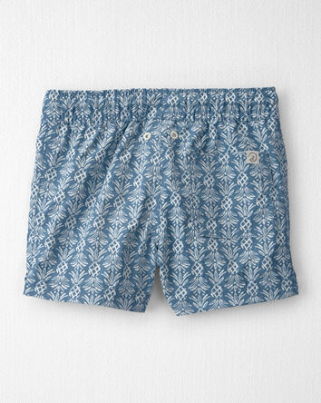 Toddler Boy Recycled Swim Trunks in Bloom Lagoon, 