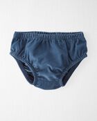 Baby Organic Cotton Corduroy Pocket Dress in Dark Sea Blue, image 3 of 6 slides