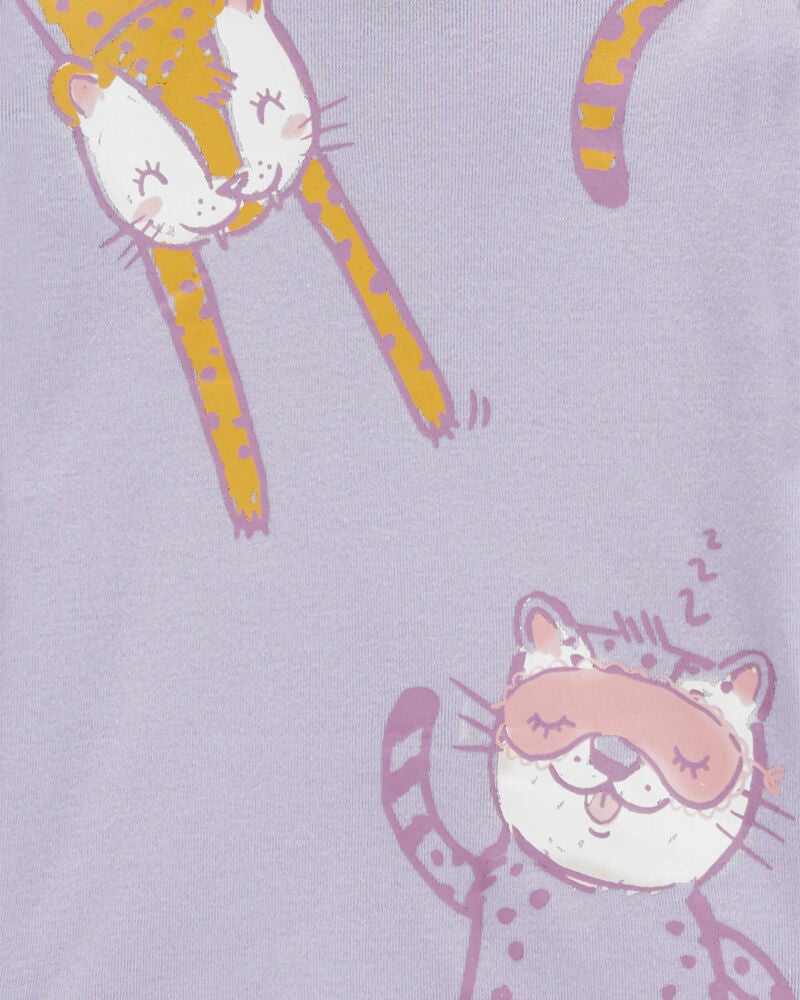 Baby 4-Piece Cat 100% Snug Fit Cotton Pajamas, image 2 of 4 slides