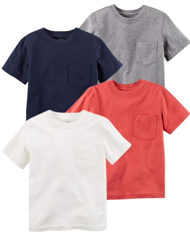 Toddler 4-Pack Everyday Cotton T-Shirt Set, image 1 of 1 slides