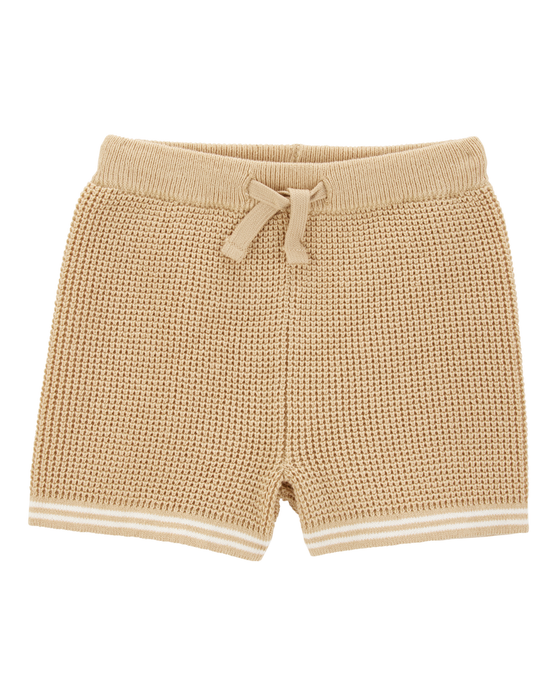 Baby Sweater Knit Short - Tan, image 1 of 3 slides