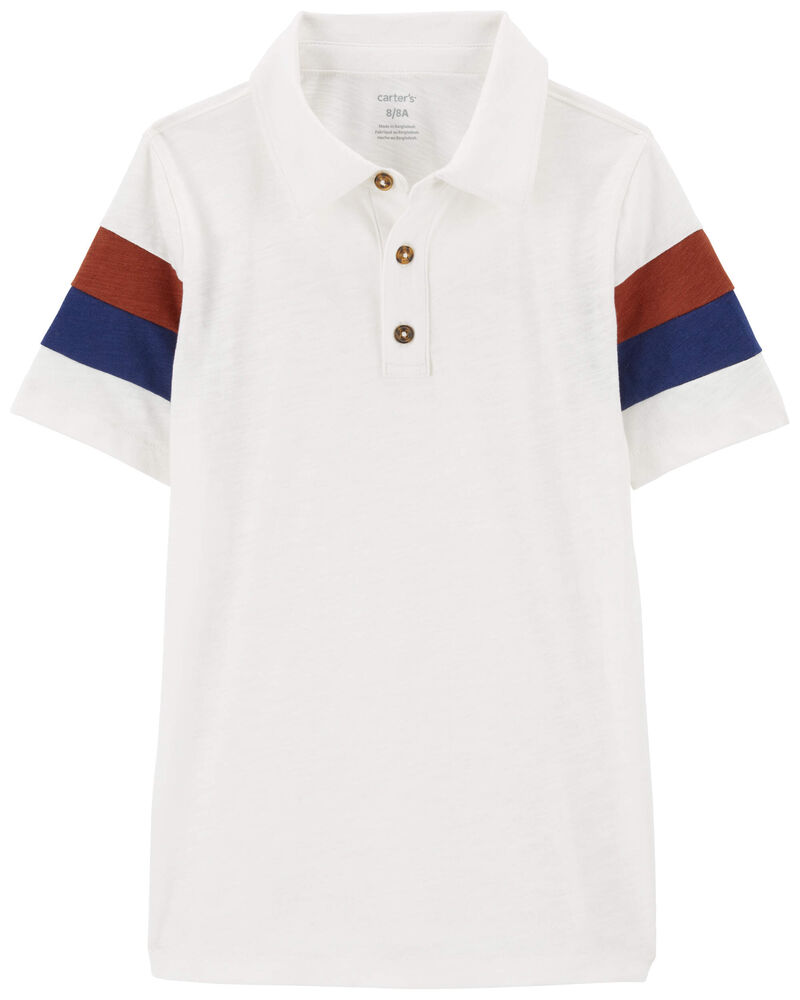Kid Striped Polo Shirt, image 1 of 3 slides