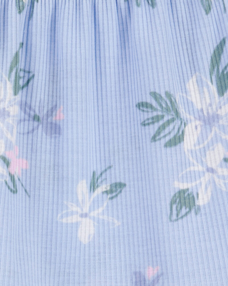Girls 2-Piece Floral Loose Fit Pajamas, image 2 of 3 slides