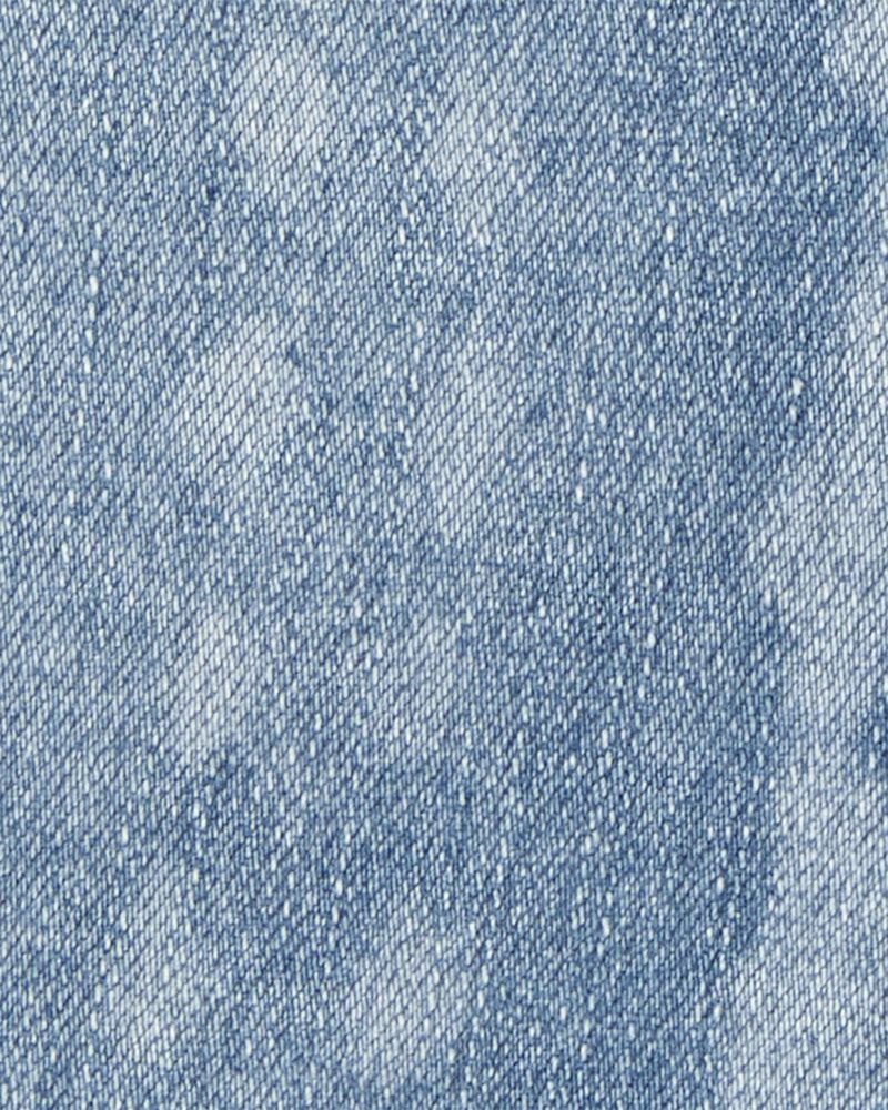 Kid Iconic Denim Short - Blue Ozone Wash, image 3 of 5 slides