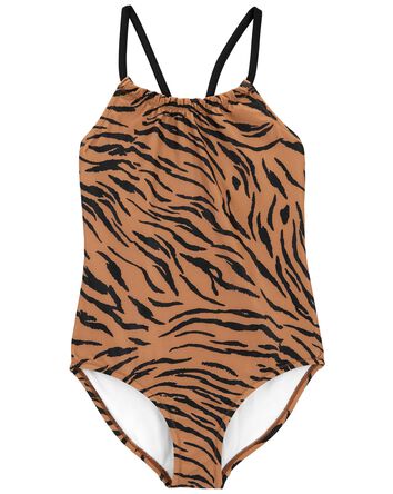 Kid 1-Piece Tiger Swimsuit, 