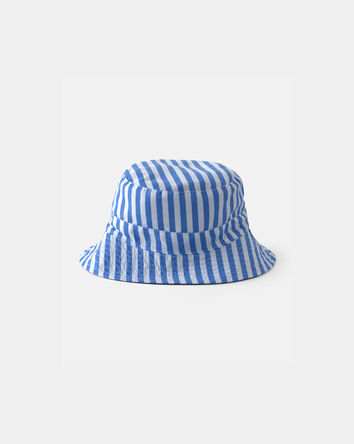 Baby Boy Reversible Stripe Swim Hat - Blue, 