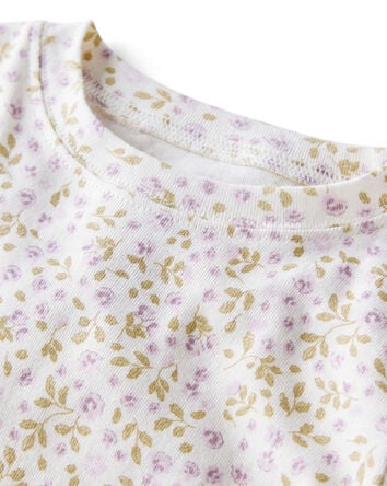 Toddler Organic Cotton  Pajamas in Botanic Muse Print, 