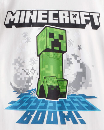 Boys 3-Pack Minecraft&reg; Print Long-Sleeve Tops - Green/White, 