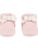 Pink - Baby Crochet Cotton Booties