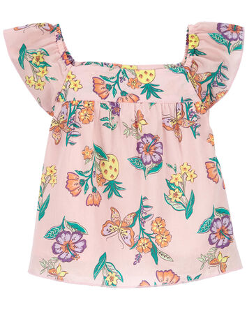 Baby Floral Lawn Top, 