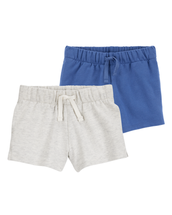 Baby 2-Pack Pull-On French Terry Shorts, 