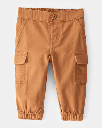 Baby Utility Twill Cargo Pants - Brown, 