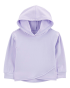 Baby Criss Cross Fleece Hoodie - Purple, image 1 of 3 slides
