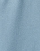 Kid Solid Cotton Flare Stretch Leggings - Blue, image 3 of 4 slides